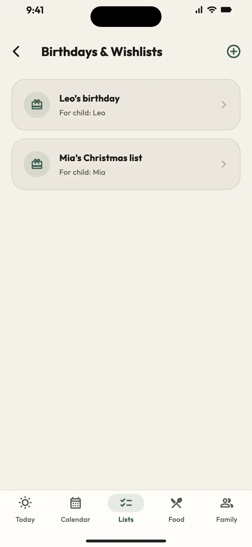 Wishlists